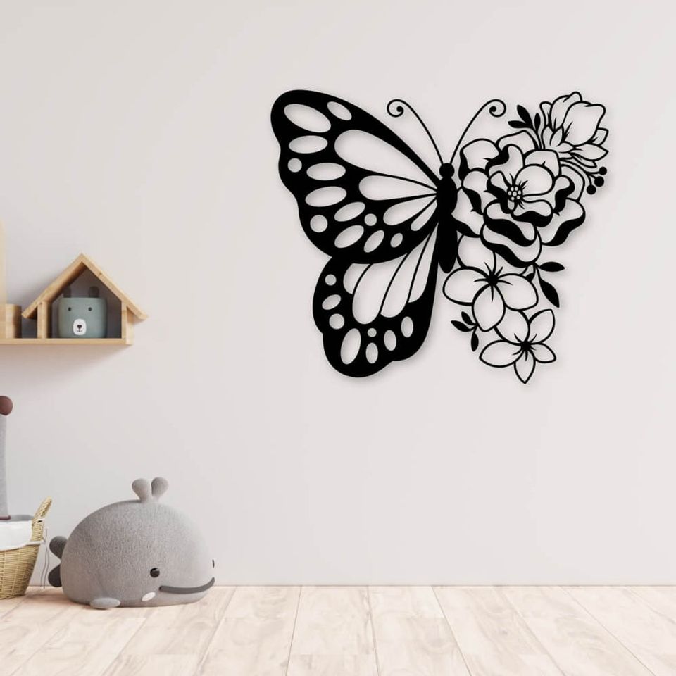Butterfly metal art